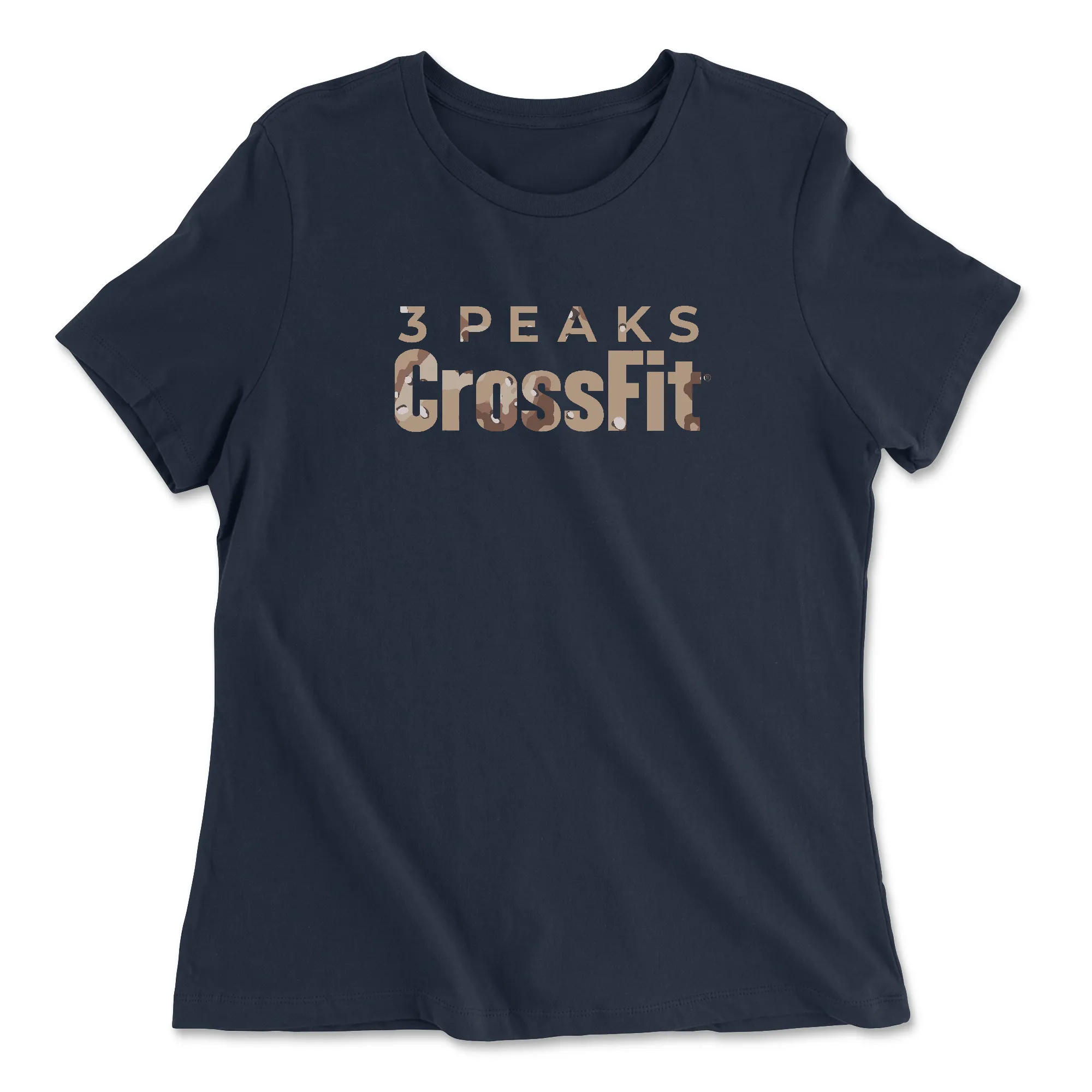 3 Peaks CrossFit Camo Womens - Relaxed Jersey T-Shirt