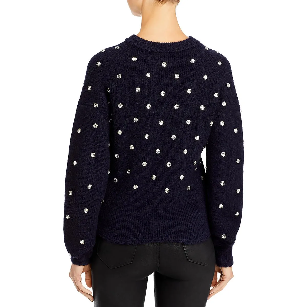 3.1 Phillip Lim Womens Alpaca Blend Embellished Pullover Sweater