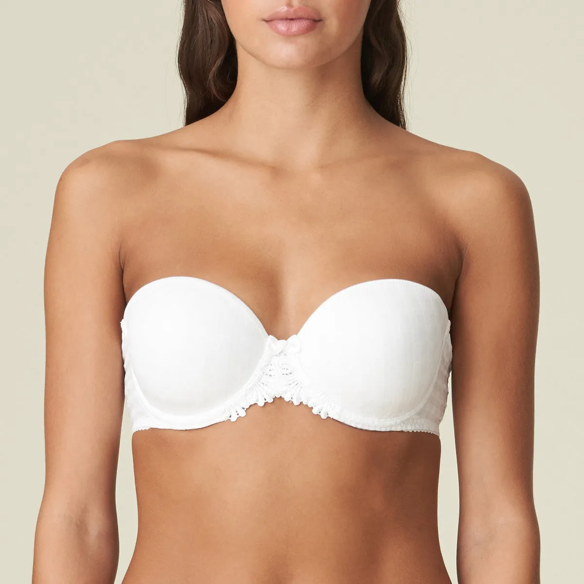 Avero Strapless Bra | White