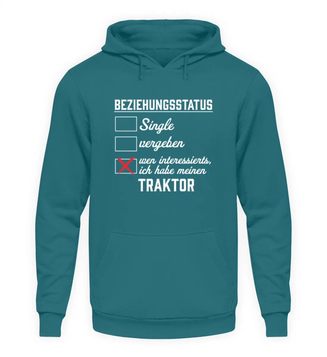 Beziehungsstatus - Traktorverliebt  - Unisex Kapuzenpullover Hoodie