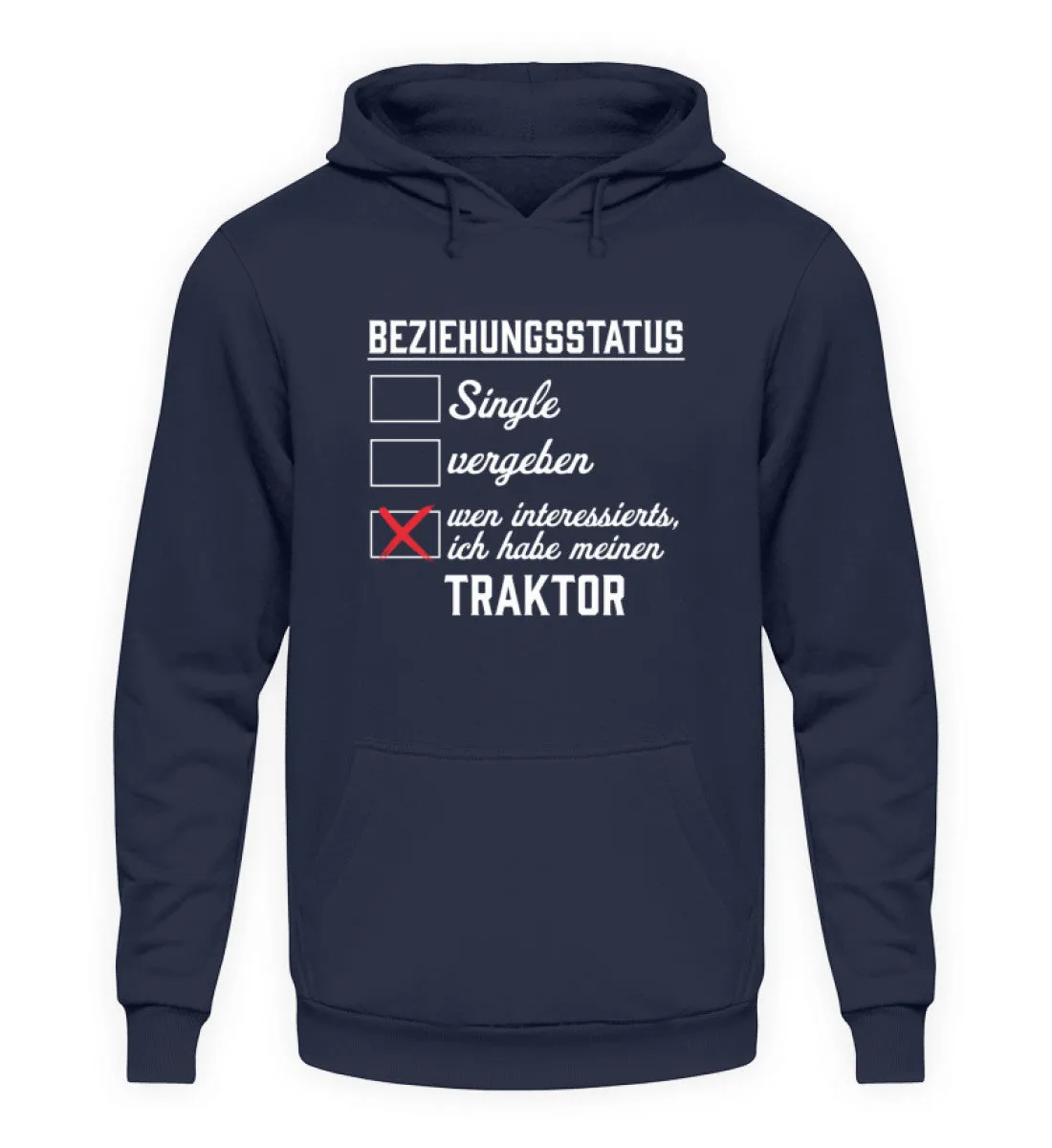 Beziehungsstatus - Traktorverliebt  - Unisex Kapuzenpullover Hoodie