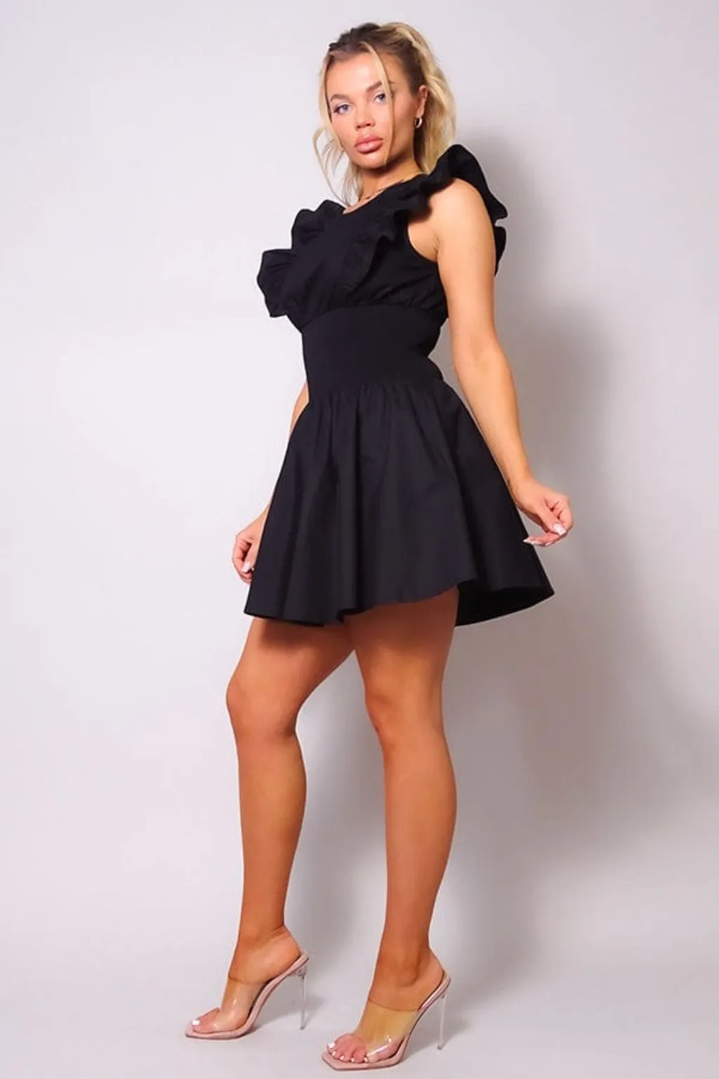 Carolina Ruffled Mini Dress