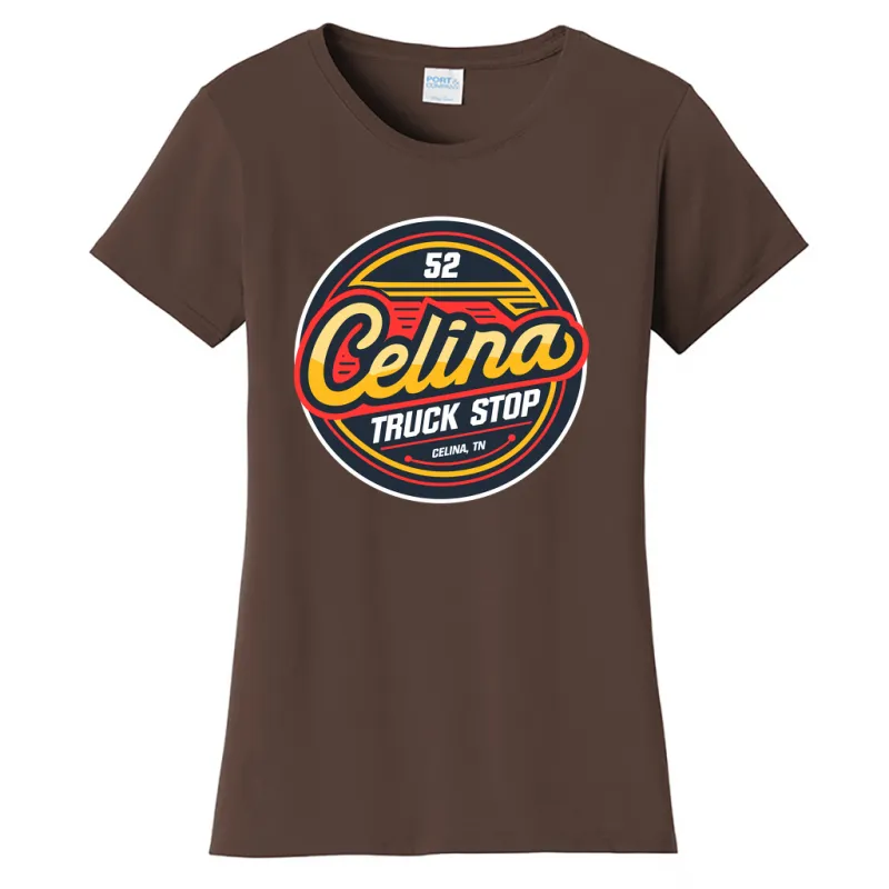 Celina 52 Truck Stop Ladies Cotton T-Shirt