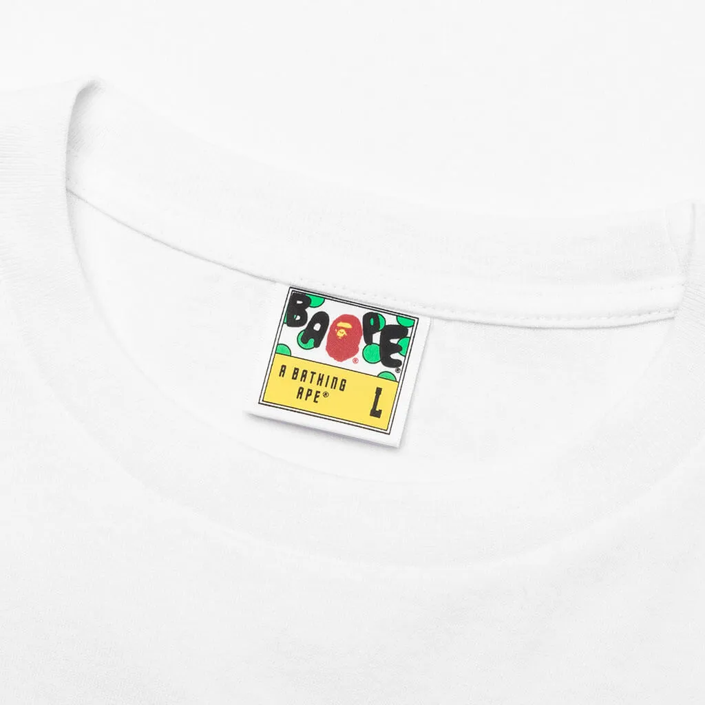 Color Camo Crazy College Tee - White