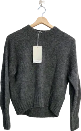 COS Grey Wool-Alpaca Blend Sweater UK S