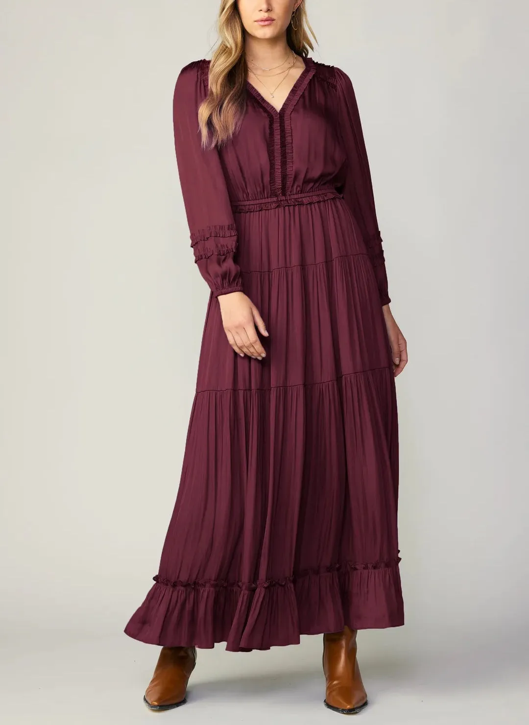 Current Air Ruffle Detail Long Dress