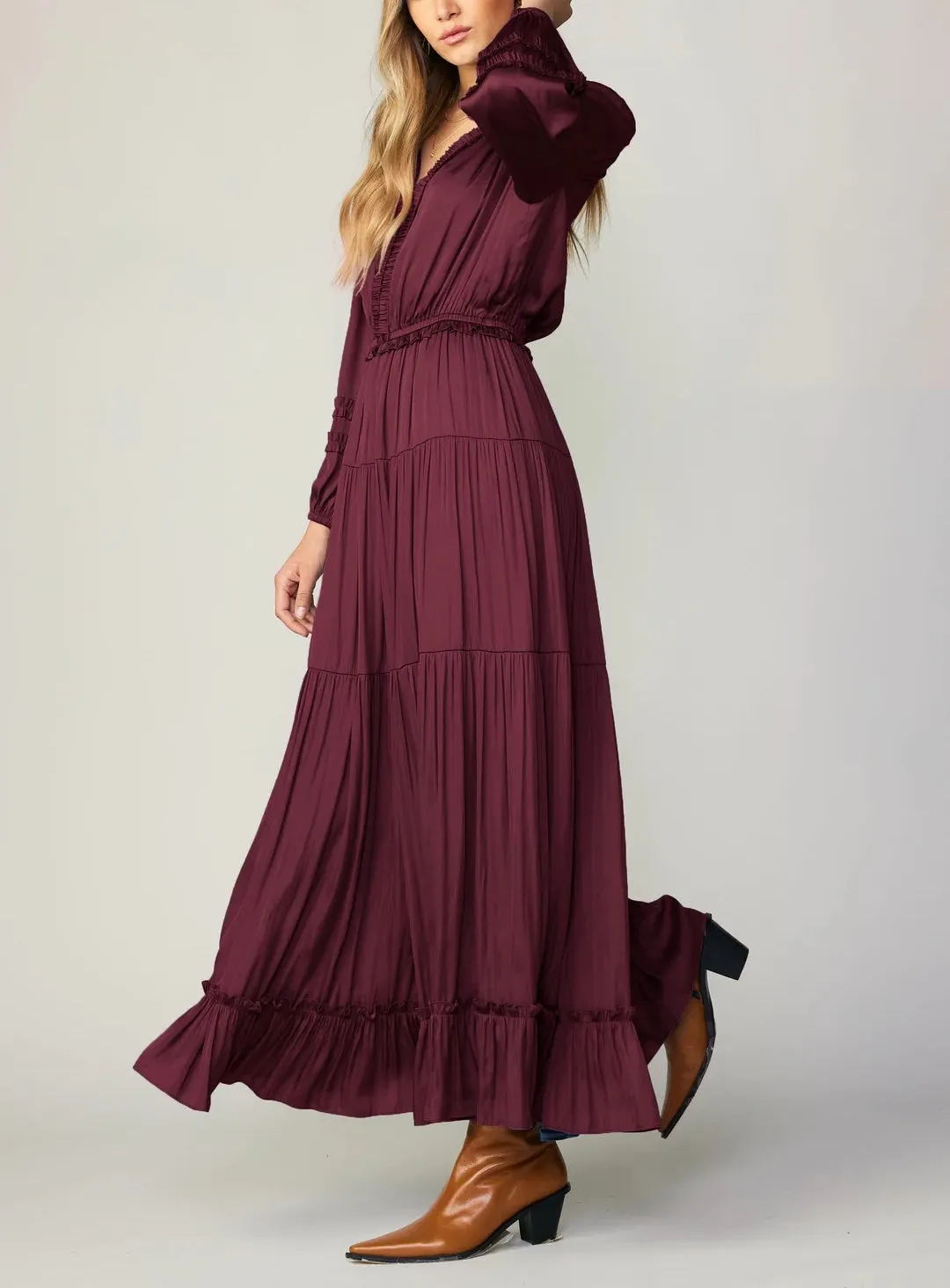 Current Air Ruffle Detail Long Dress