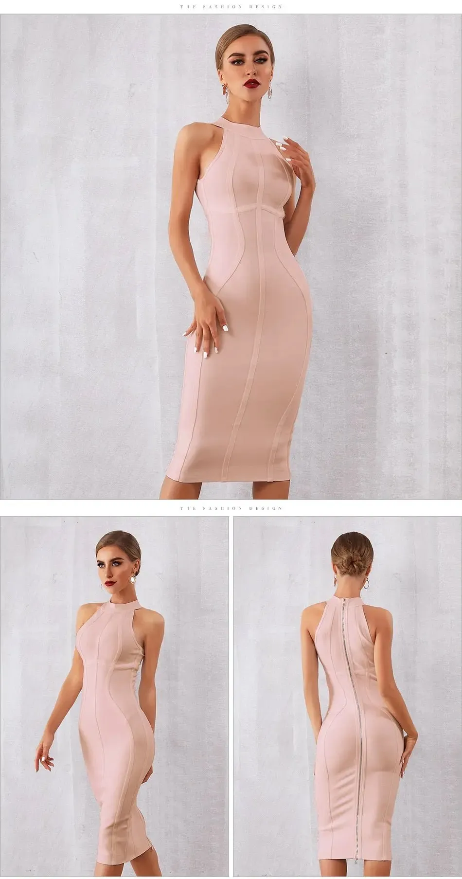 Elegant Tank Sleeveless Bodycon  Dress