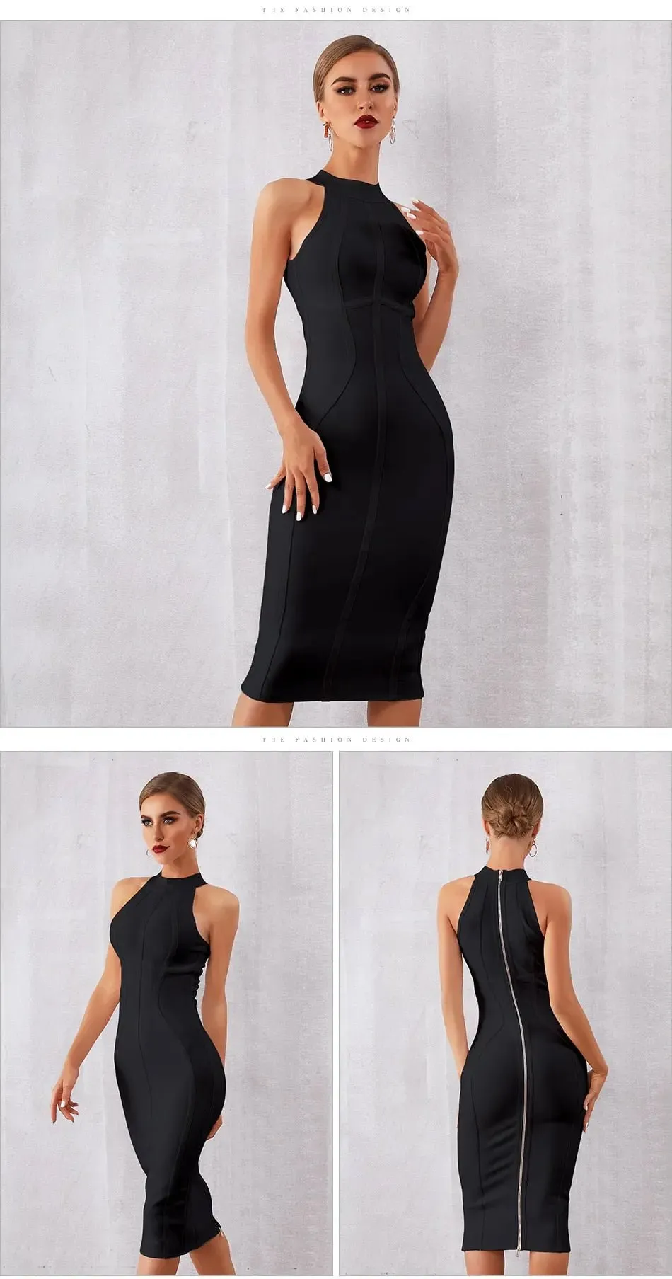 Elegant Tank Sleeveless Bodycon  Dress