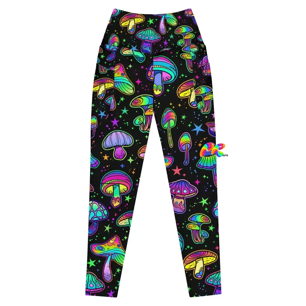 Fungi Dreamscape Rave Leggings