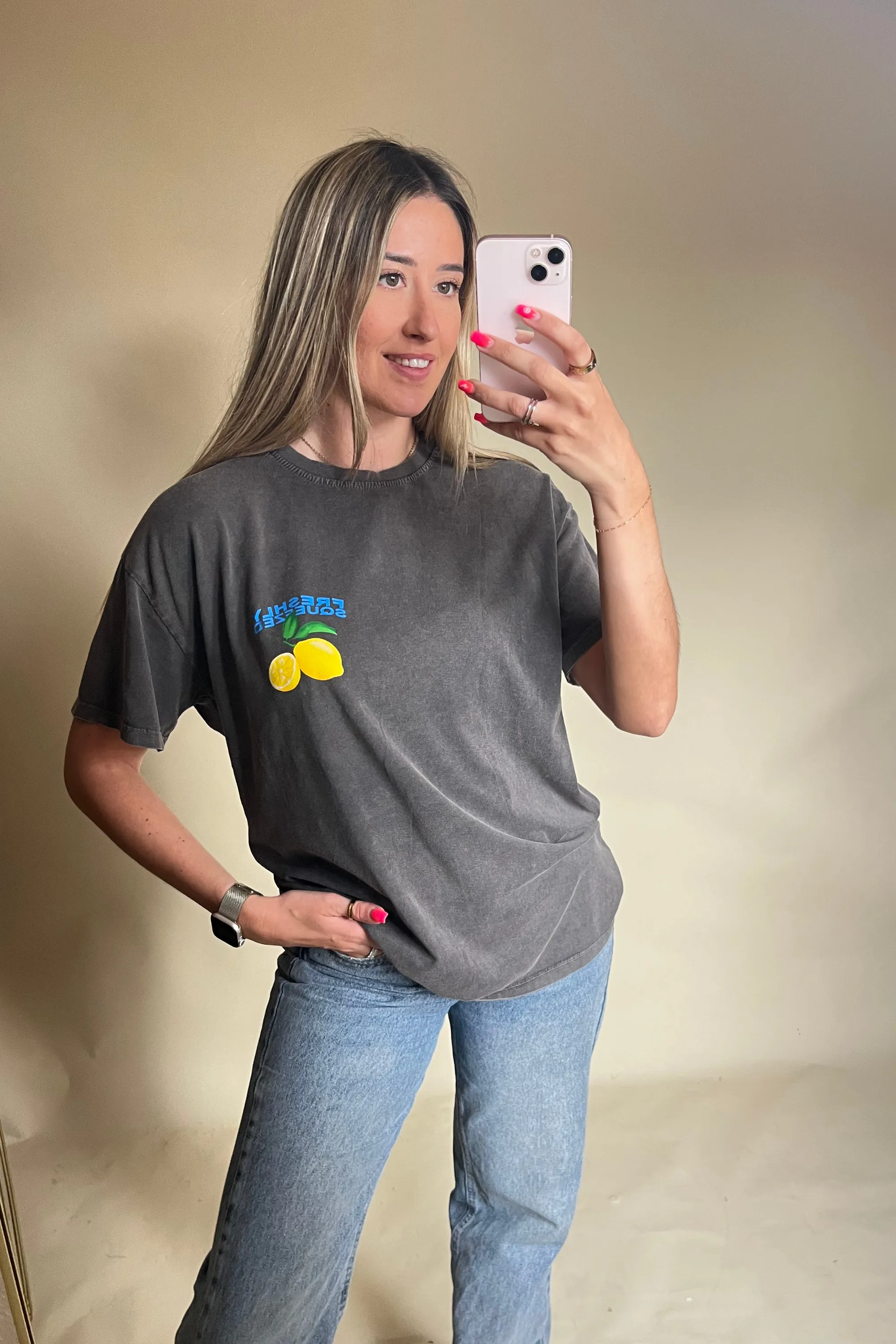 Grey Lemon relaxed t-shirt