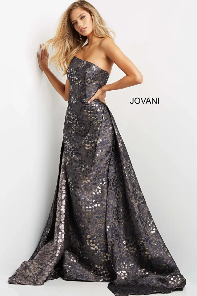 Jovani 06255 Strapless Fitted Evening Dress