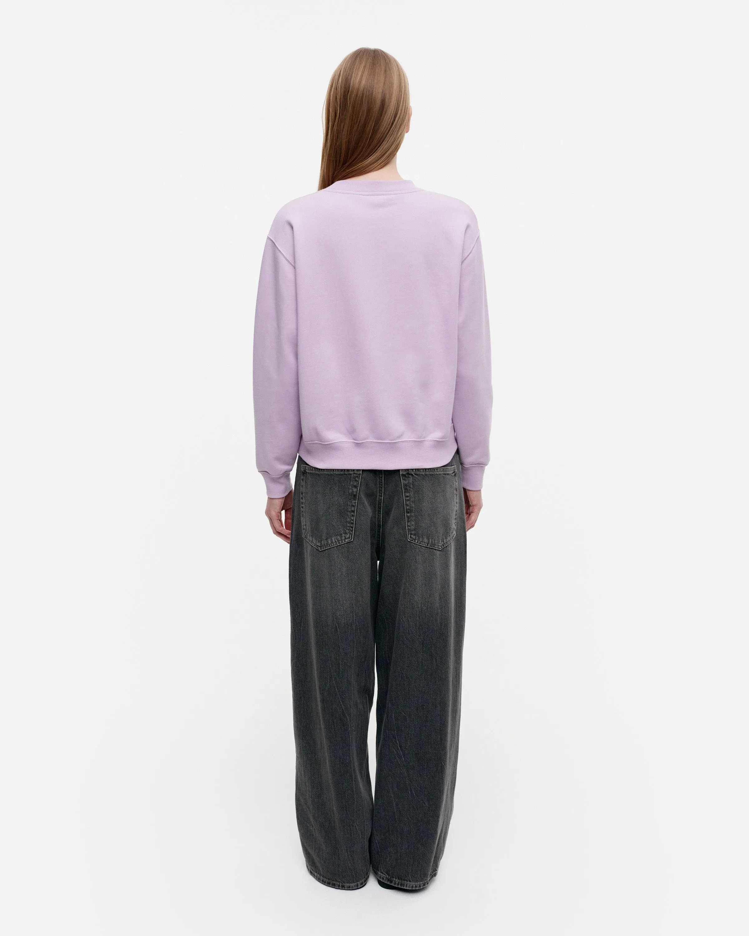 kioski leiot unikko padded sweatshirt - lavender