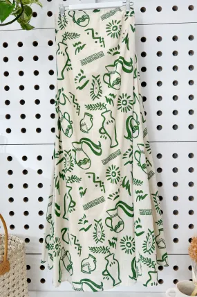 Majorca Tube Dress, Green