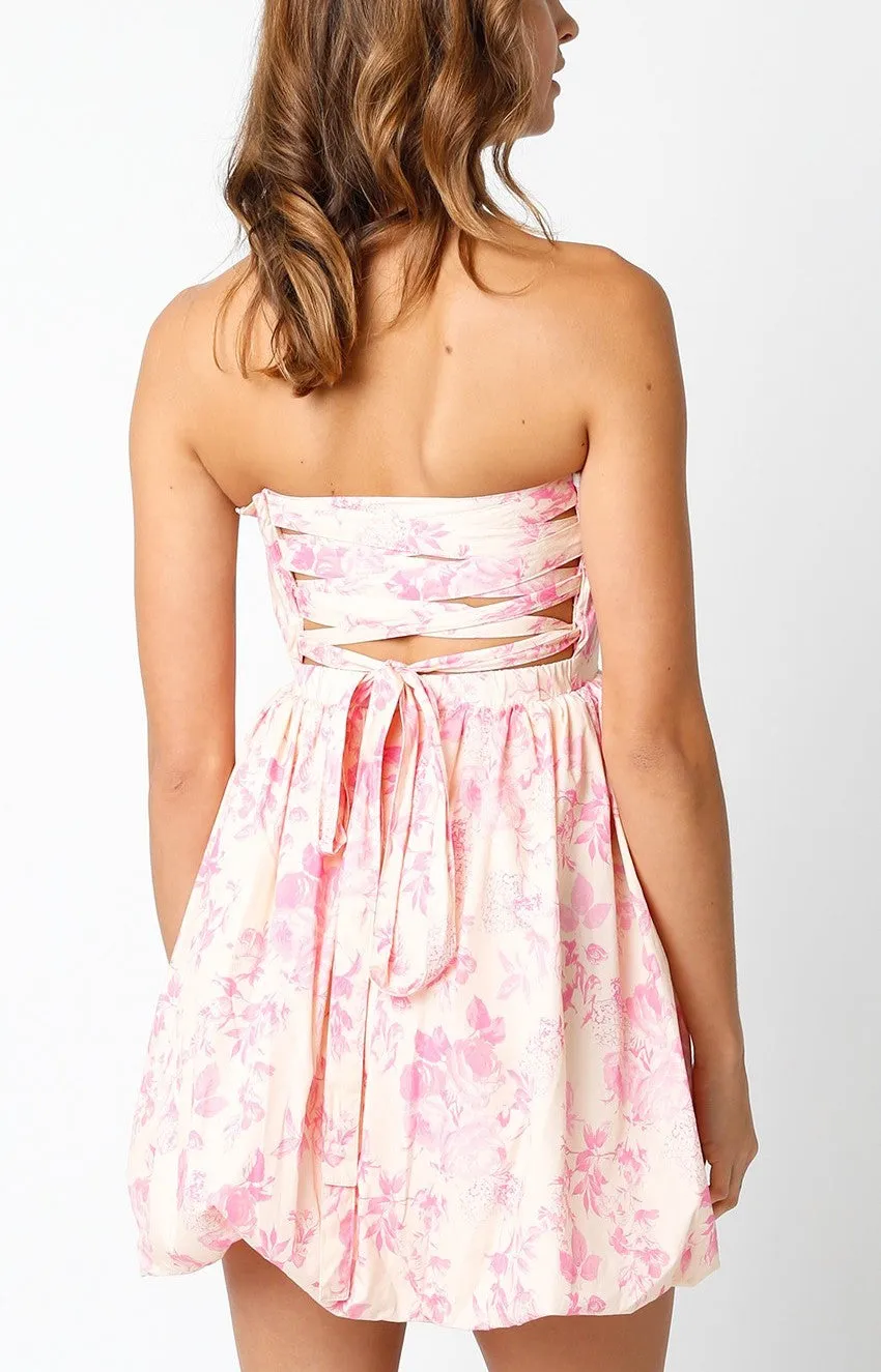 Makayla Floral Tie Back Dress