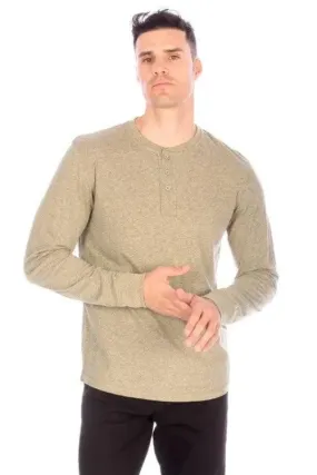 Men's Long Sleeve Henley Shirt