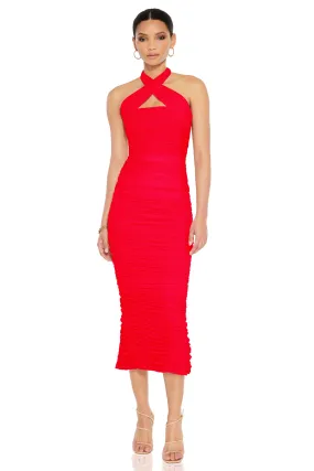 Nookie Monroe Midi Dress - Flame