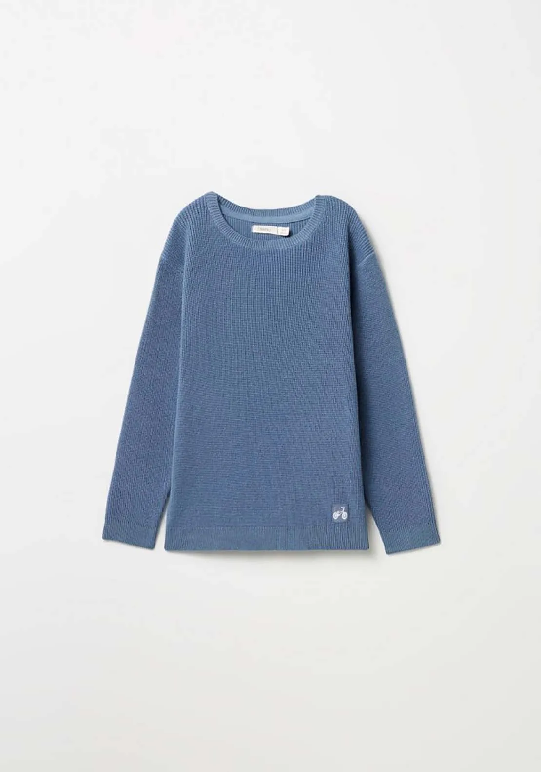 Plain Knit Jumper - Blue