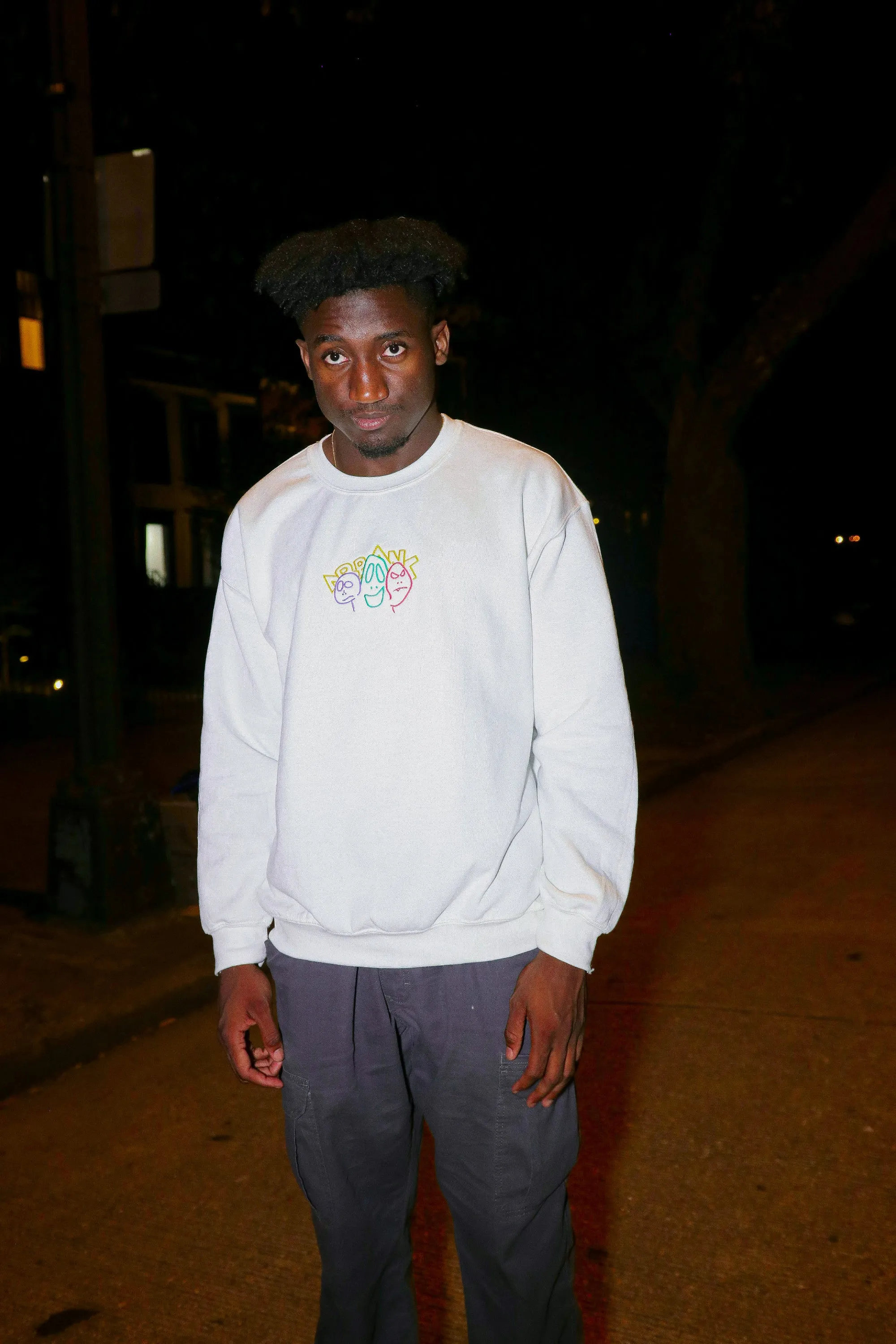 "Emotional Ghost" Crewneck (White)