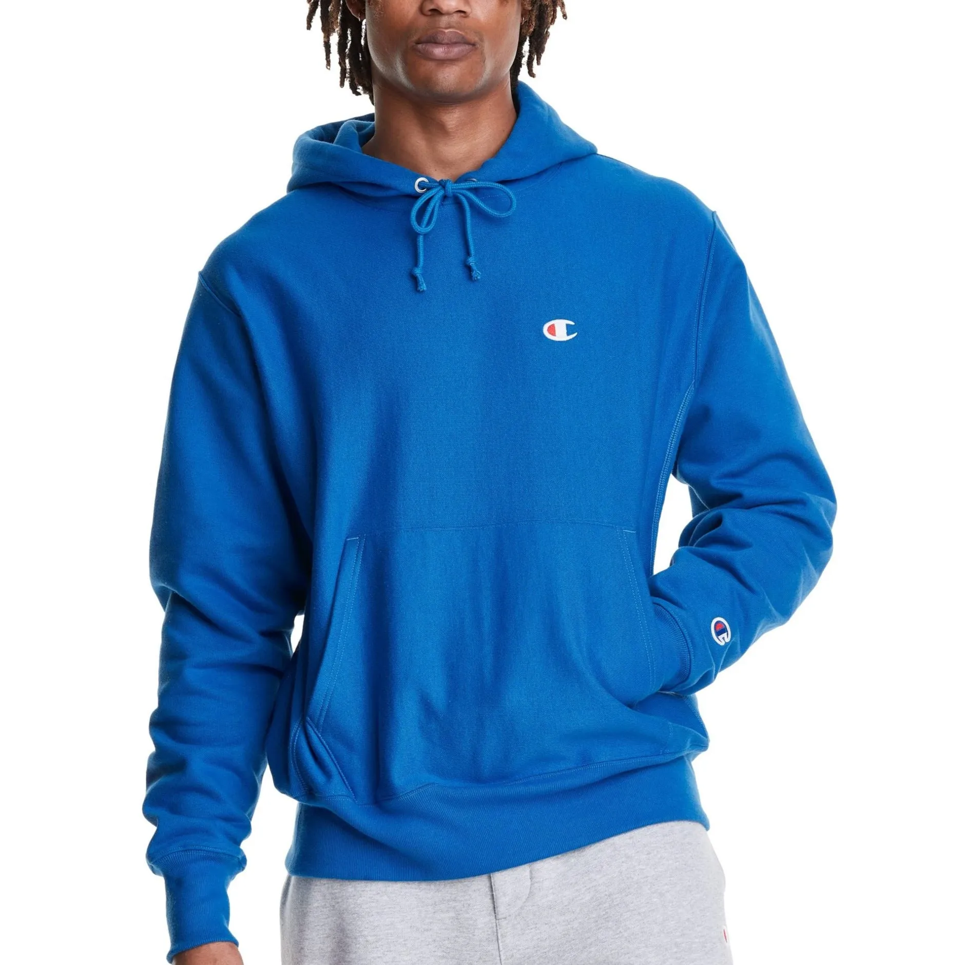 REVERSE WEAVE CHAMPION HOODIE (ROYAL)