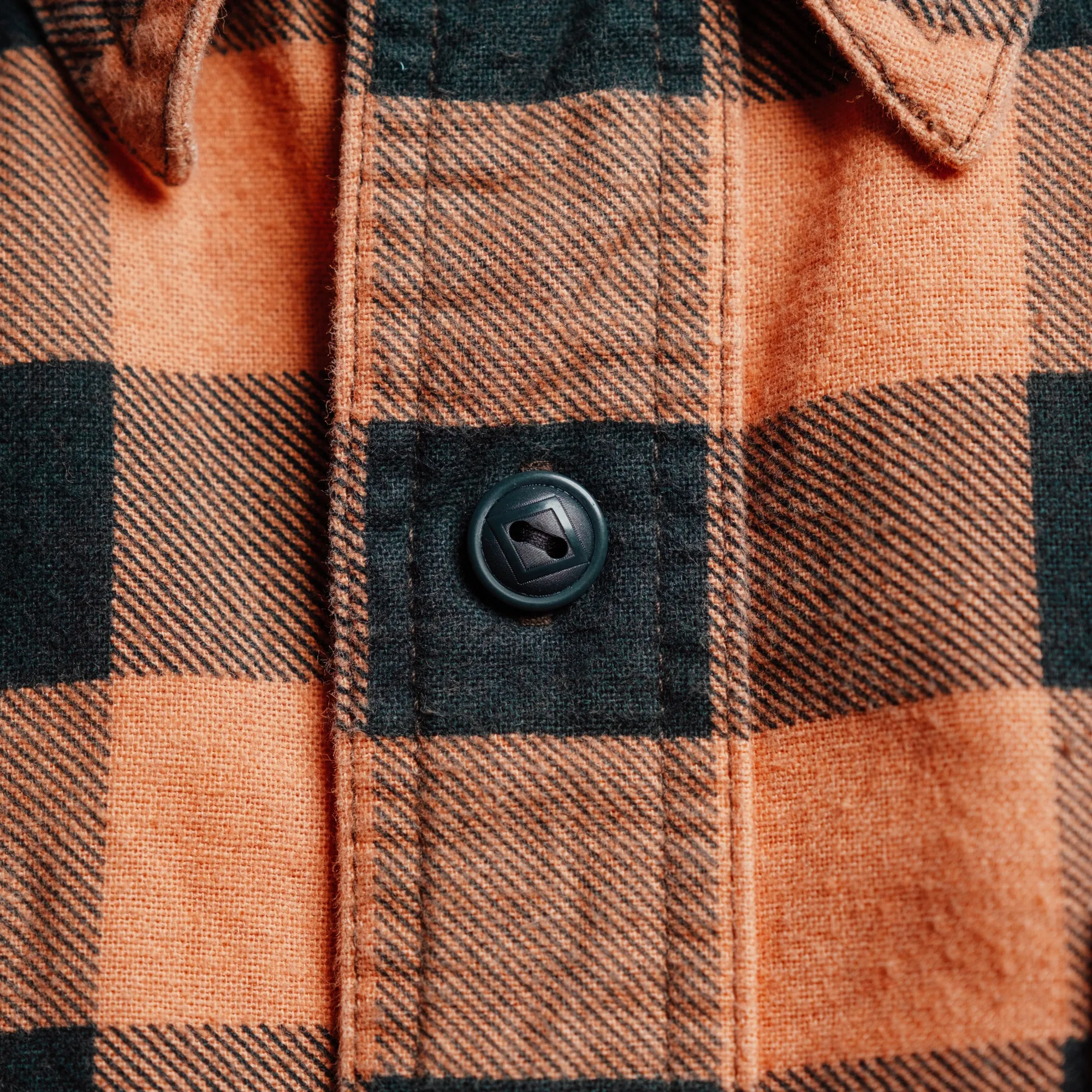 RRL Buffalo Check Chamois Workshirt Coral/ Black FINAL SALE