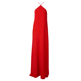 Satin Crepe Long Dress