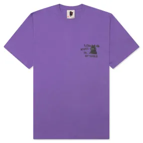 Space Bass S/S Tee - Dusty Purple