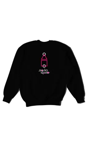 Squid Game Drawing - Digital Graphics Basic Sweat Shirt Black