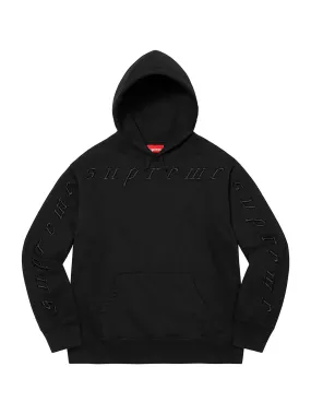 Supreme Raised Embroidery Hoodie Black (FW21)