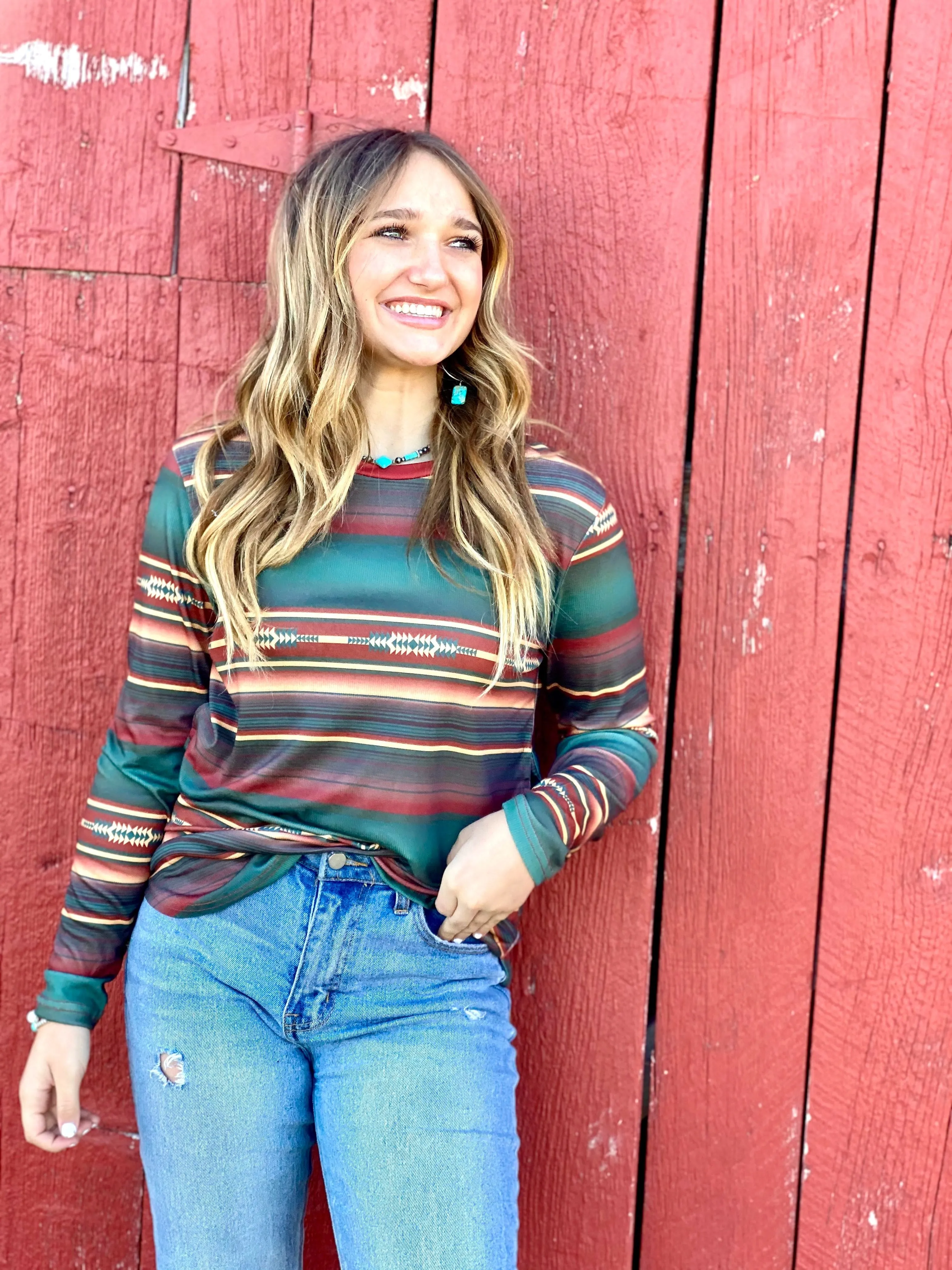 The Fall Santa Mara Striped Top