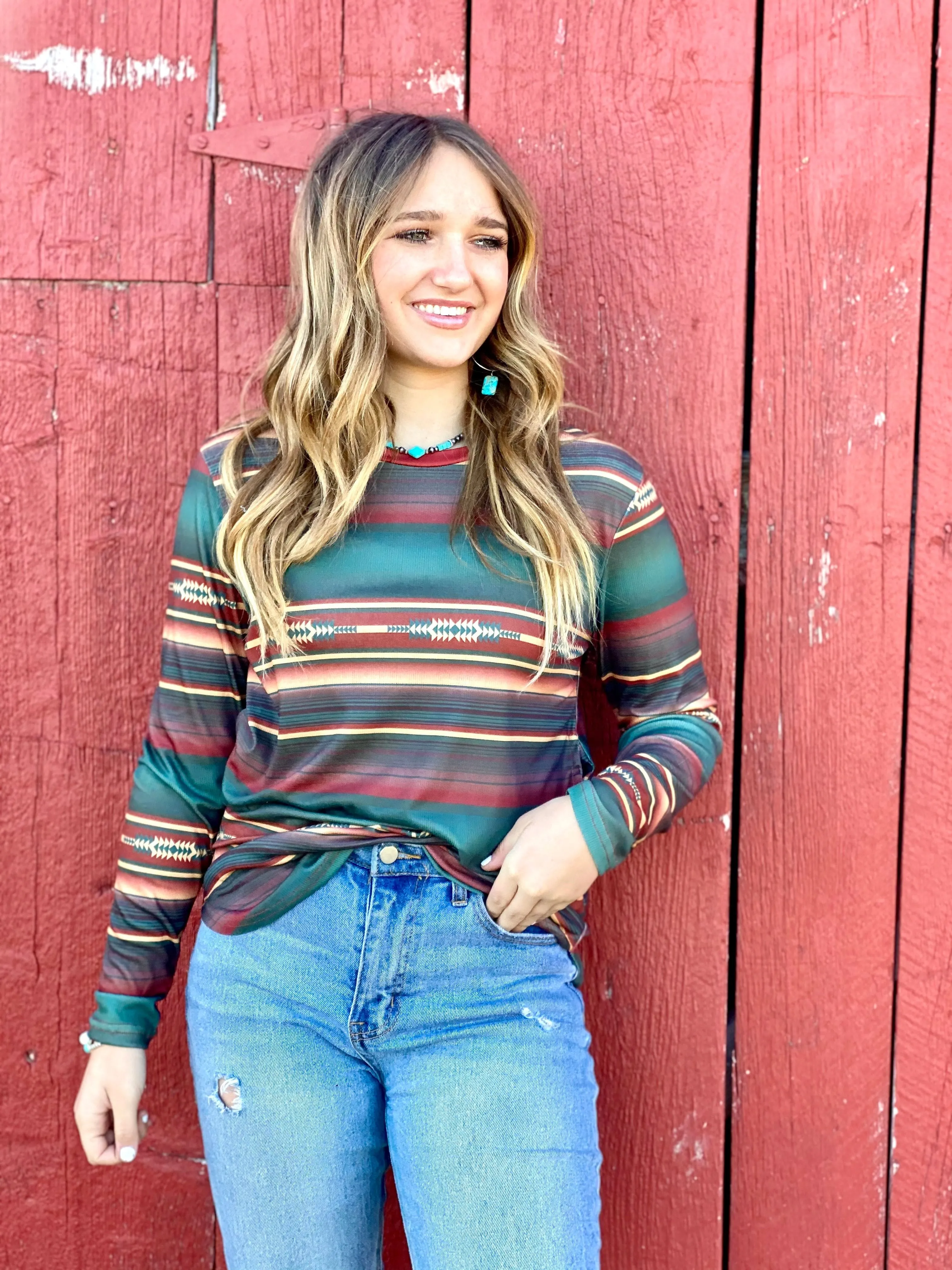 The Fall Santa Mara Striped Top