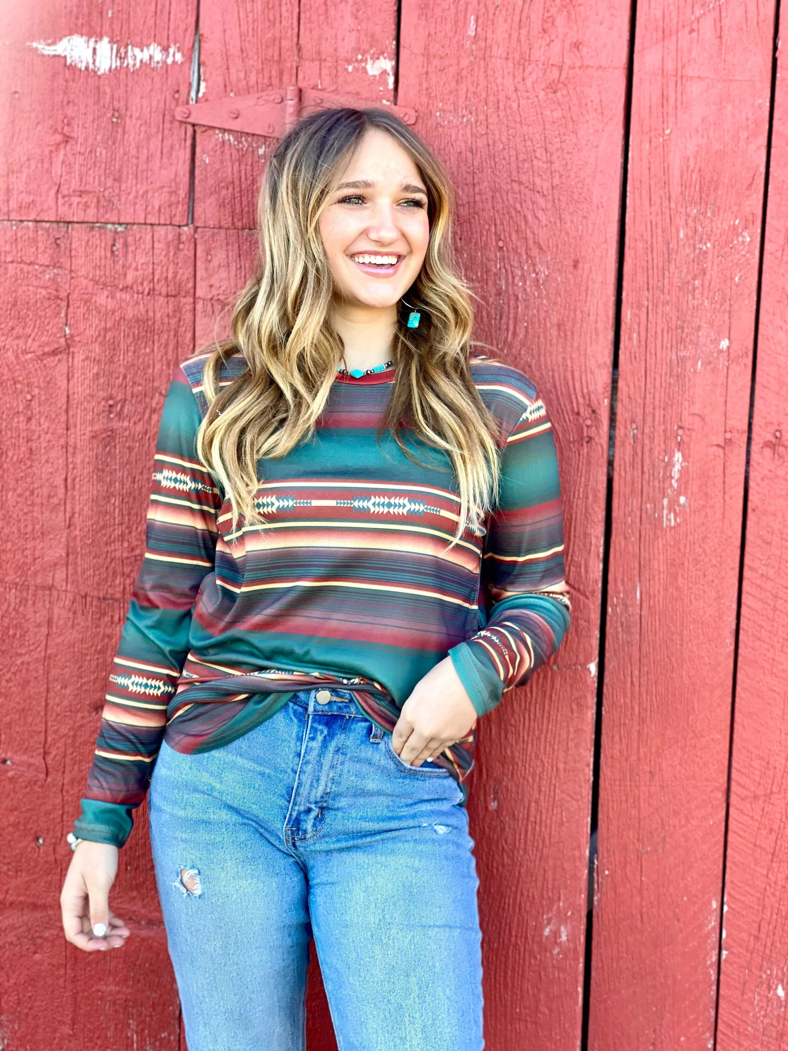 The Fall Santa Mara Striped Top