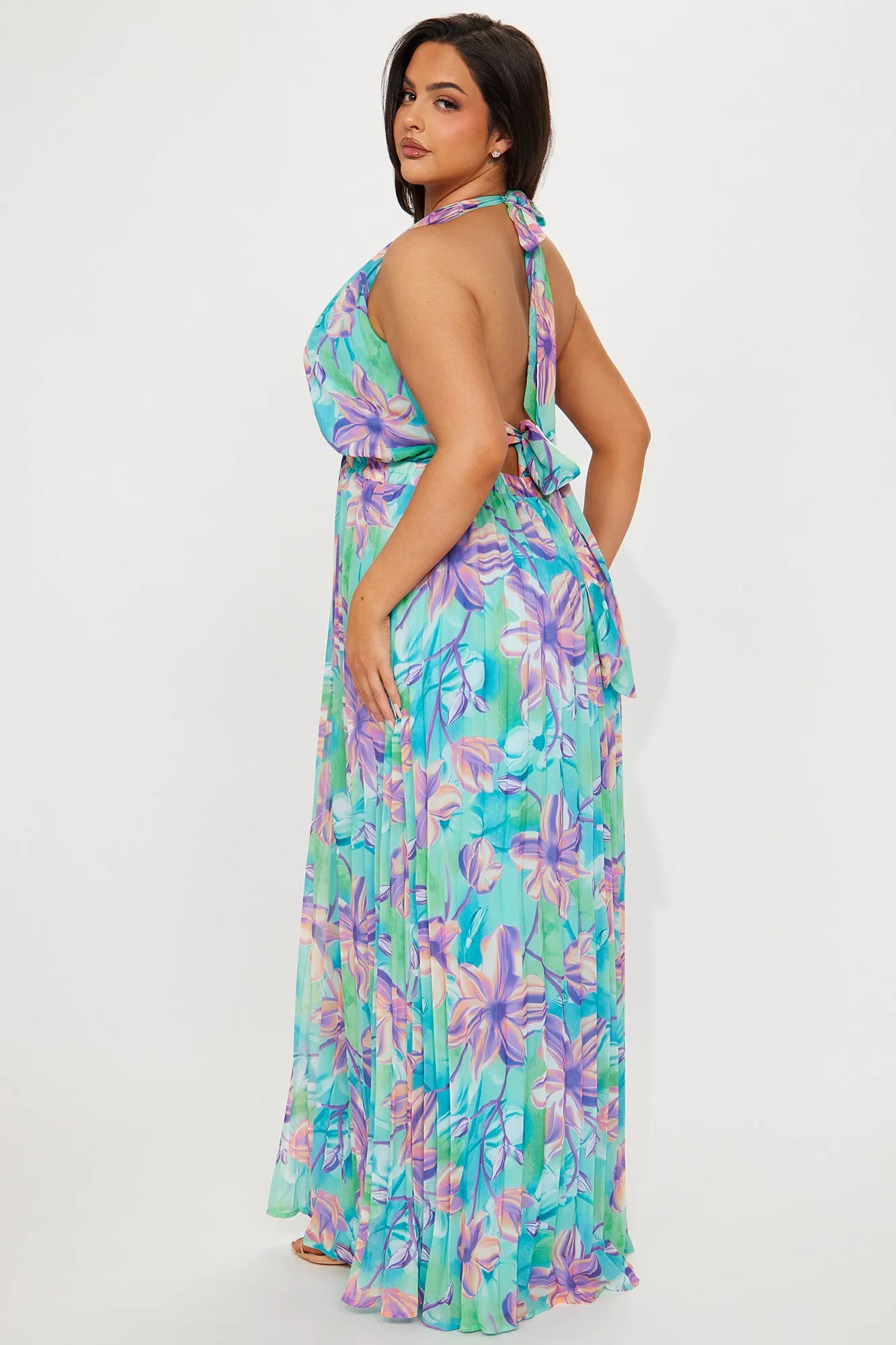 Tropic Lifestyle Maxi Dress - Green/combo