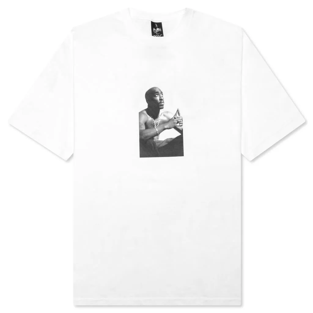 Tupac Crewneck Type-1 T-Shirt - White