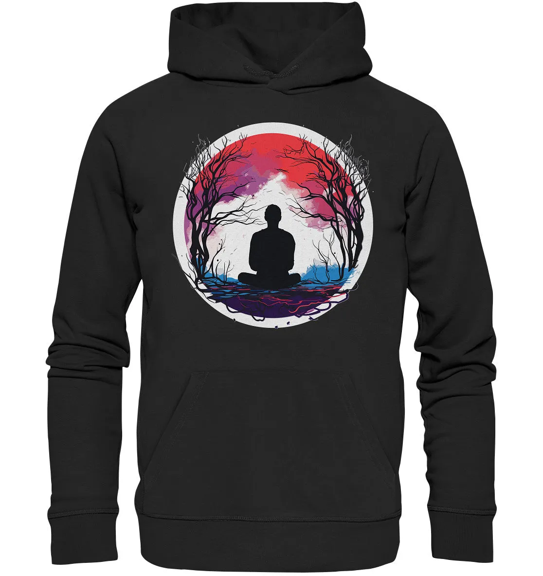 Unisex Bio-Hoodie mit Mental Health Motiv "Abendrot"