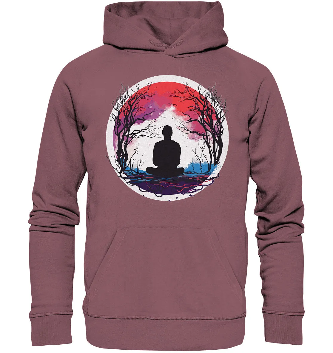 Unisex Bio-Hoodie mit Mental Health Motiv "Abendrot"