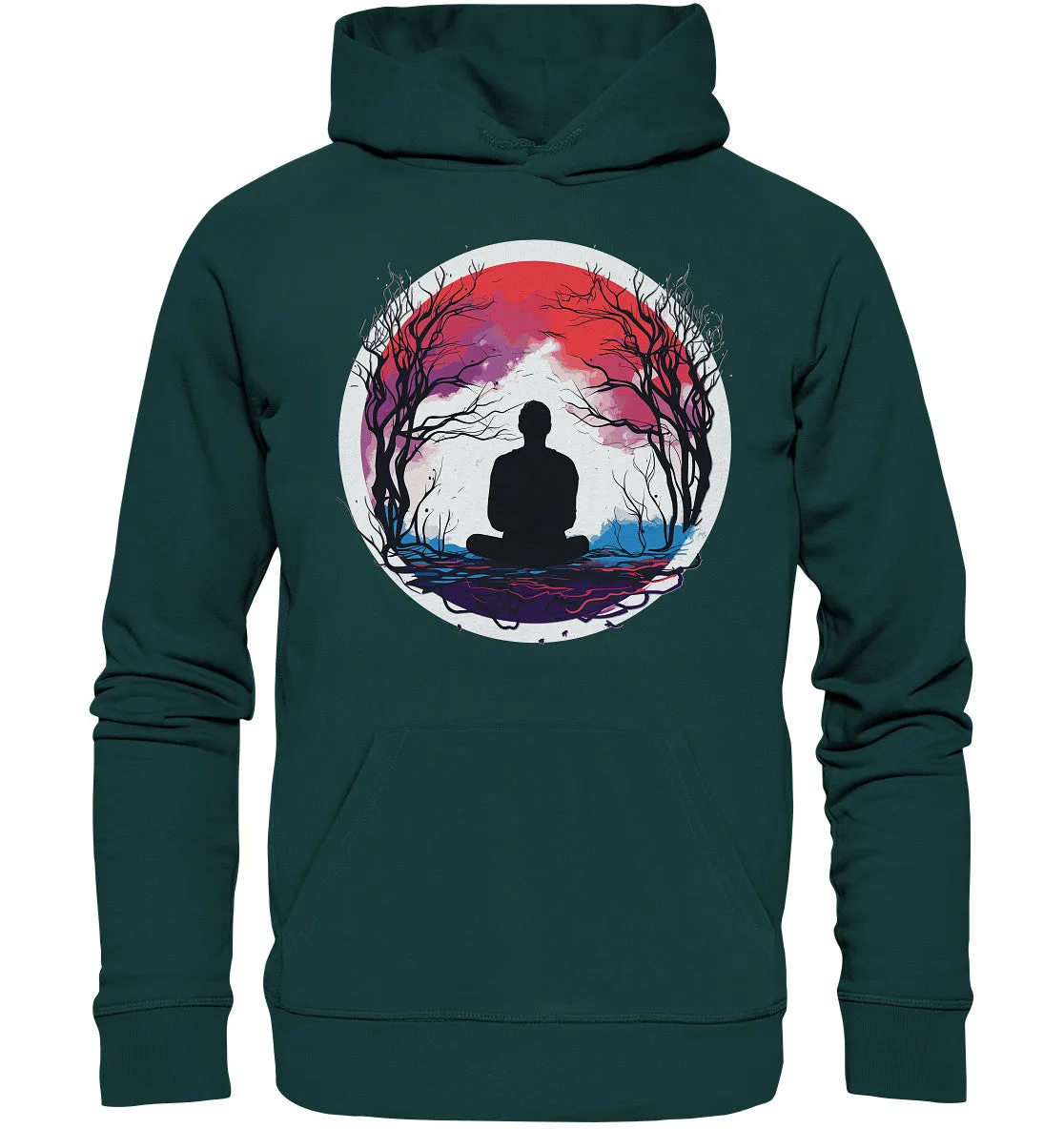 Unisex Bio-Hoodie mit Mental Health Motiv "Abendrot"