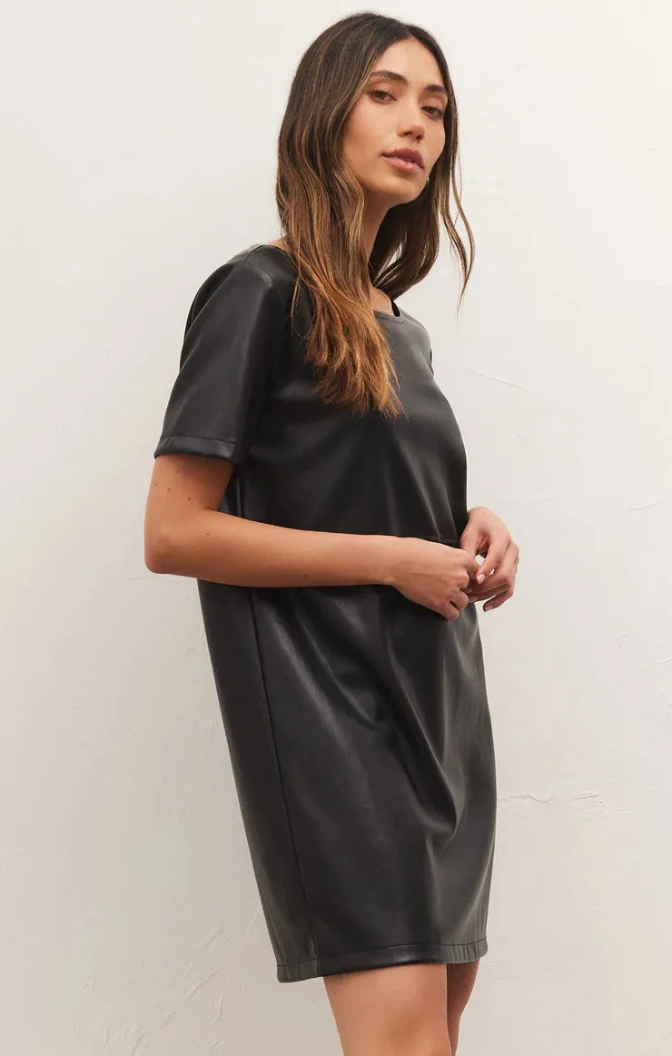 Z Supply ‘London Faux Leather Dress’